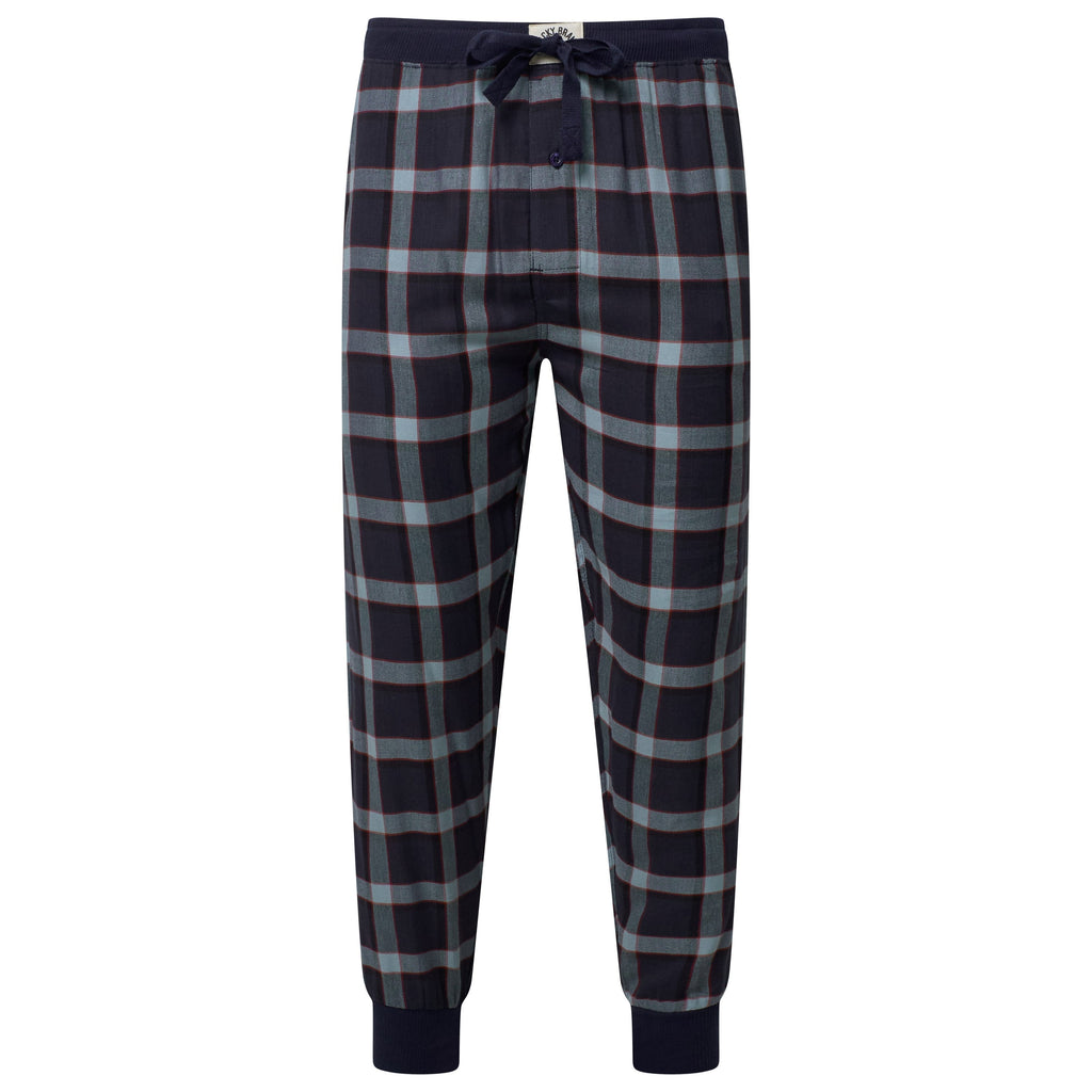 Lucky Brand Crew Neck & Closed Hem Flannel Pant Pyjama Set