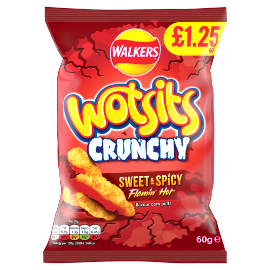 15 x Wotsits Crunchy Sweet & Spicy - 60GM