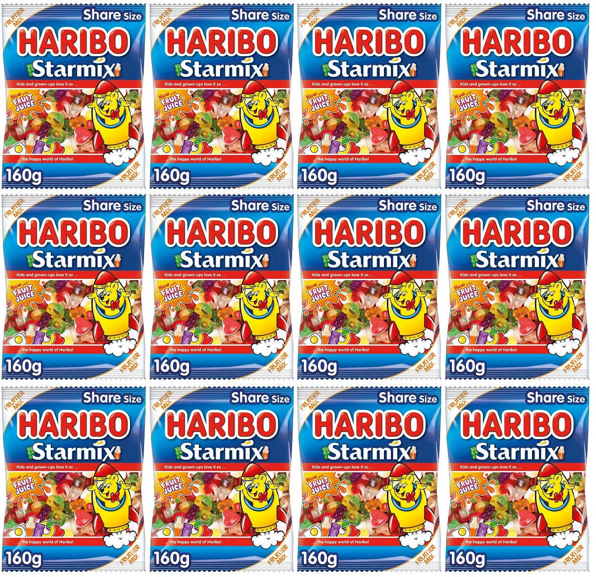 12 x Haribo Starmix Bag 160G