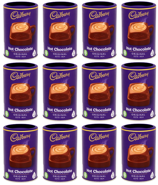 12 x Cadbury Drinking Chocolate (Hot) 250Gm