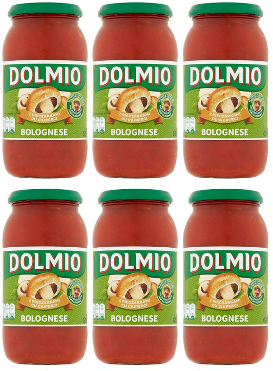 6 x Dolmio Sauce For Bolognese Chunky Mushroom 500G