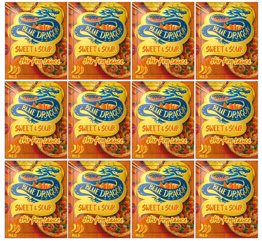 12 x Blue Dragon Sweet & Sour Stir Fry Sauce 120G