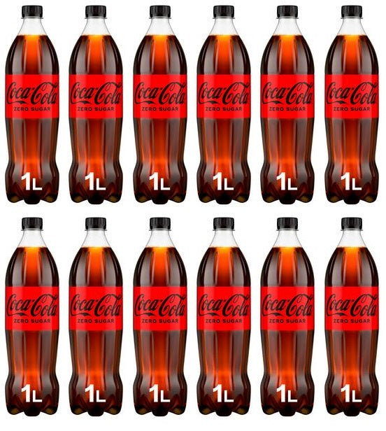 12 x Coca-Cola Zero Sugar 1L