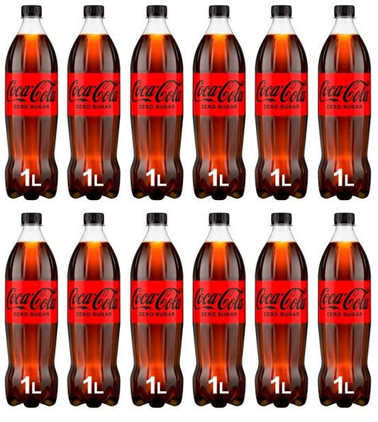 12 x Coca-Cola Zero Sugar 1L