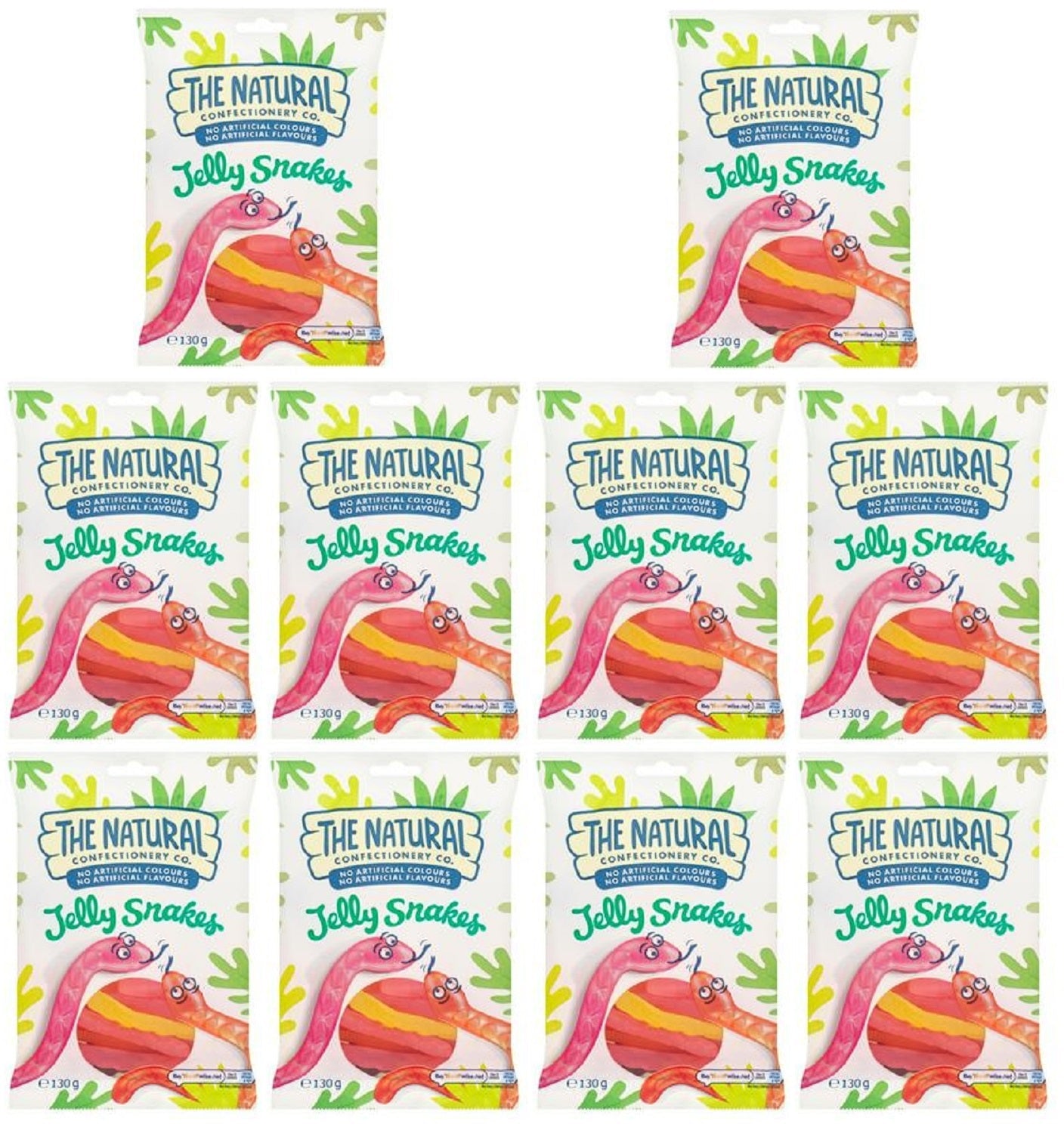 10 x Tncc Jelly Snakes - 130GM