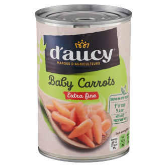 12 x D'Aucy Baby Carrots 400G