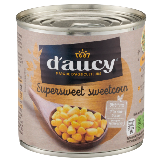 12 x D'Aucy Sweetcorn 326G