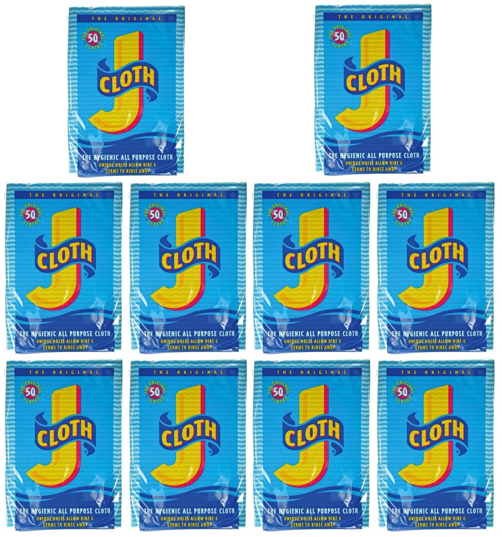 10 x J Cloth Standard 50Pk 10