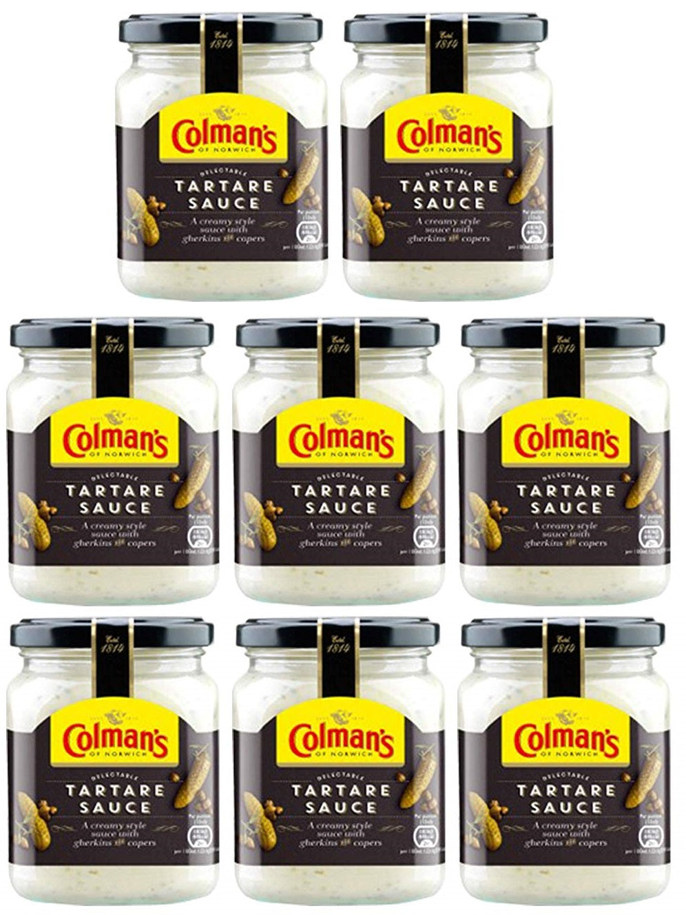 8 x Colman's  Sauce Tartare 144 G