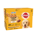 4 x Pedigree Puppy Pouches Mixed Varieties In Jelly 12 X100G