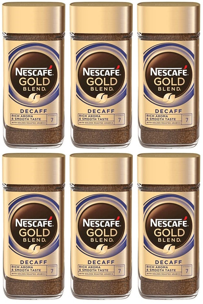6 x Nescafé Gold Blend Decaf 100G