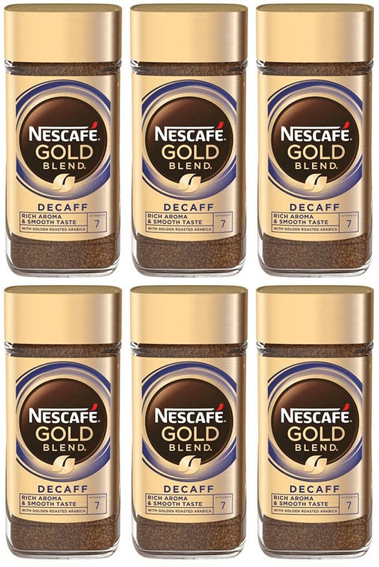6 x Nescafé Gold Blend Decaf 100G