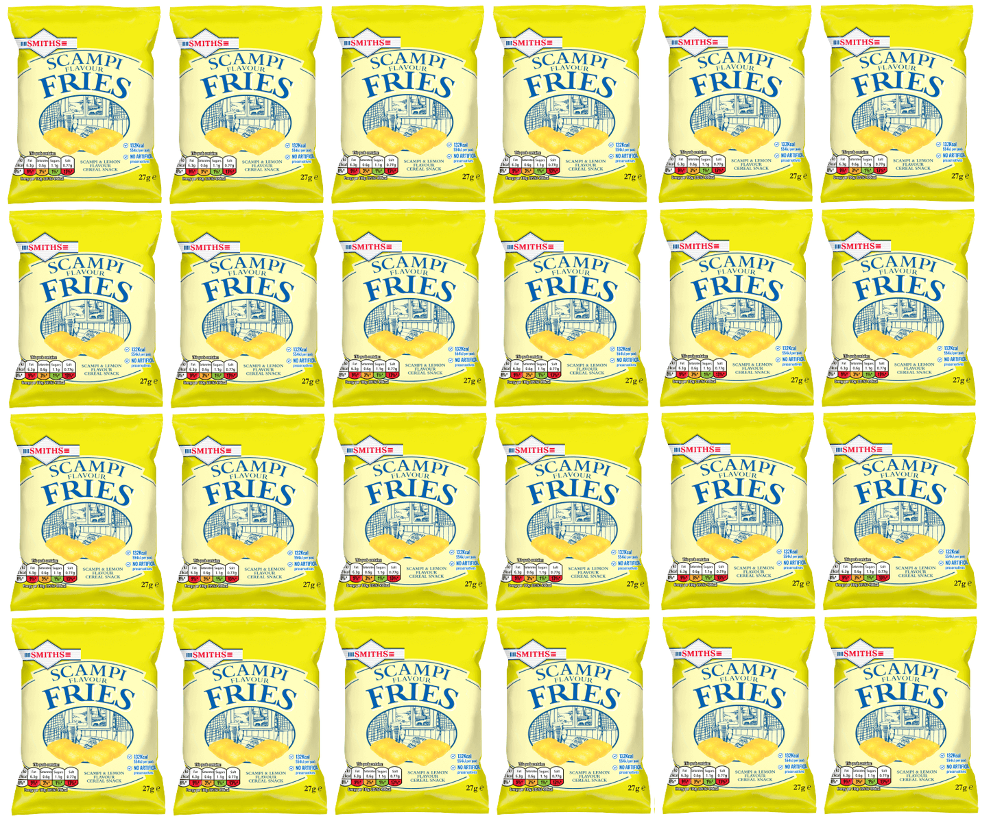 24 x Smiths Scampi Fries 27Gm