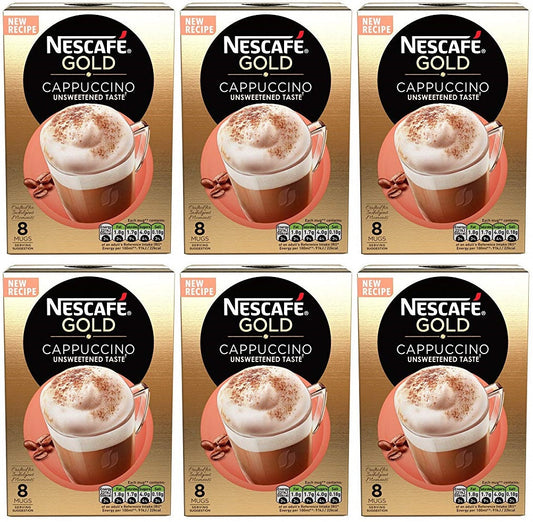 6 x Nescafé Cappuccino Unsweetened 8 X 14.2G (113.6G)