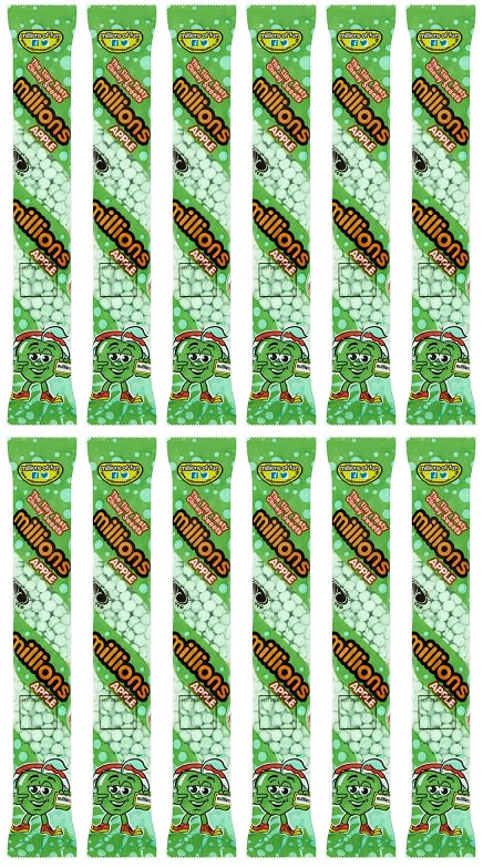 12 x Millions Tube Apple - 55GM