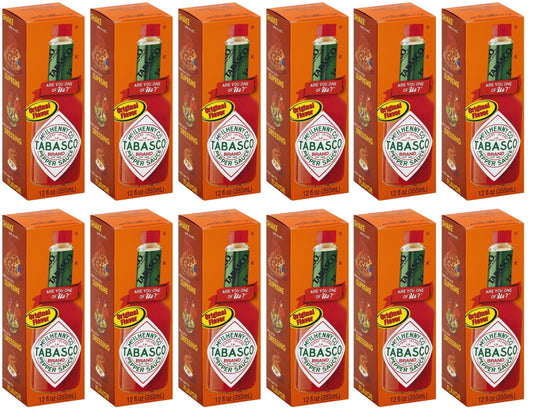 12 x Tabasco Pepper Sauce 350Ml