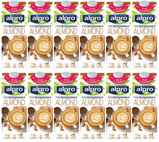 12 x Alpro Barista For Professionals Almond Long Life Drink 1L