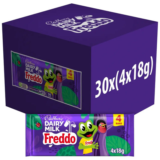 30 x Cadbury Dairy Milk Freddo Chocolate Bar 4pk - 72GM