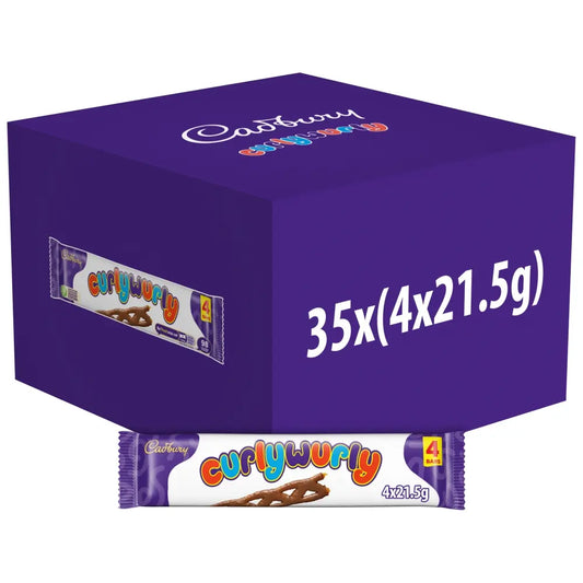 35 x Cadbury Curly Wurly 4pk - 86GM