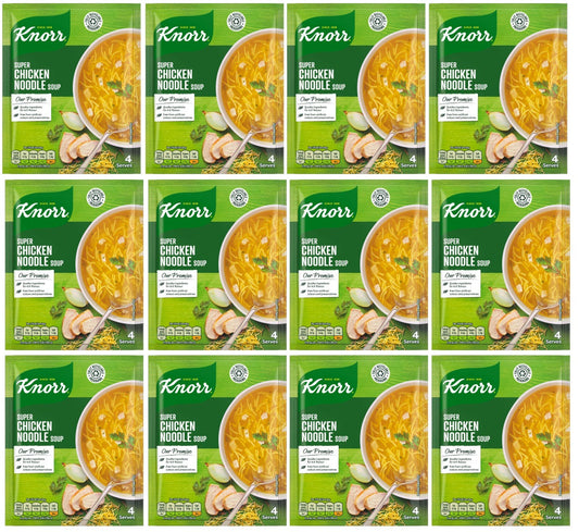 12 x Knorr Super Chicken Noodle Soup 51G