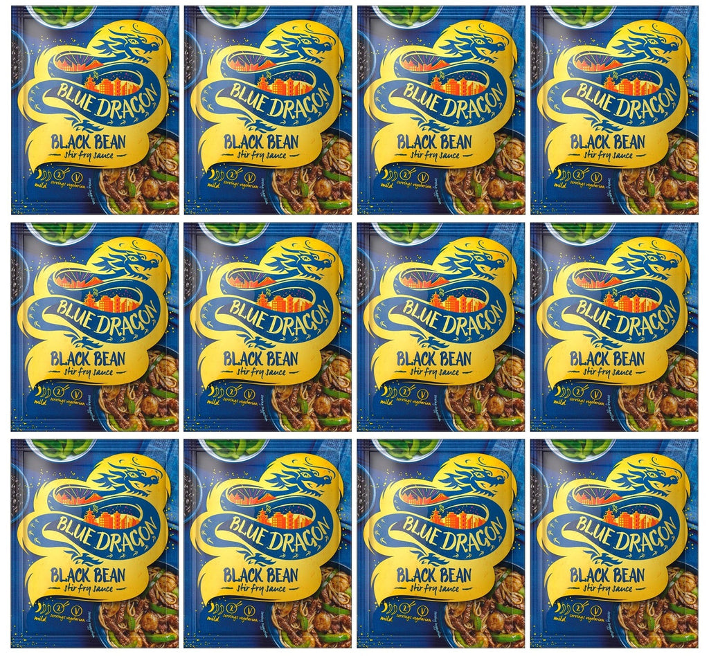 12 x Blue Dragon Black Bean Stir Fry Sauce 120G