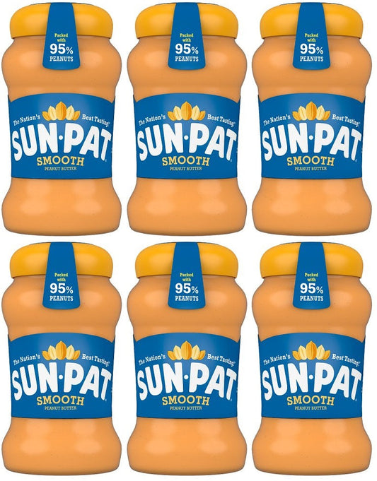 6 x Sun-Pat Smooth Peanut Butter 400G