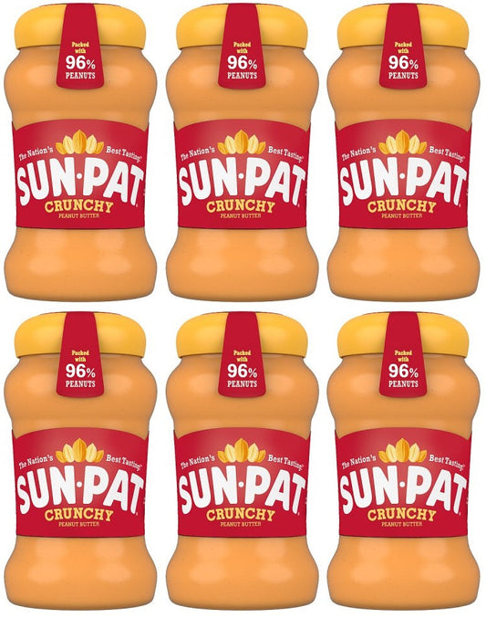 6 x Sun-Pat Crunchy Peanut Butter 400G