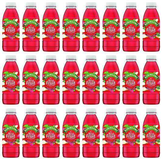 24 x Robinsons Ready To Drink Raspberry & Apple Juice Drink 500Ml