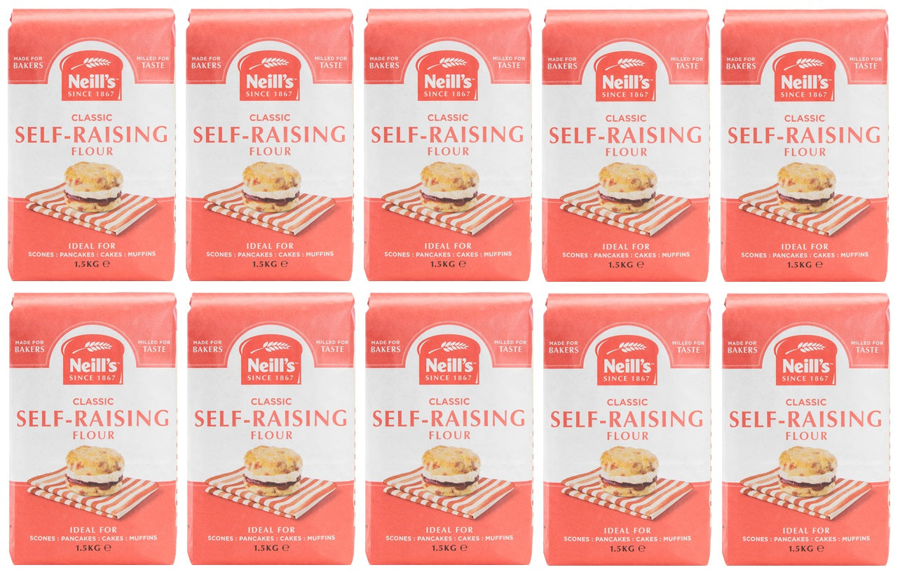 10 x Neills Self Raising Flour 1.5 Kg