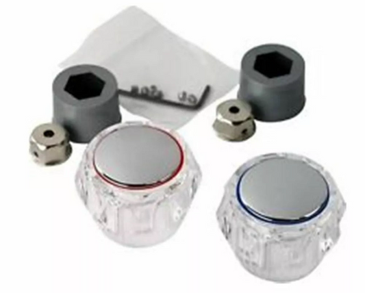 Acrylic Tap Head Replacement Kit – Hot & Cold Pair