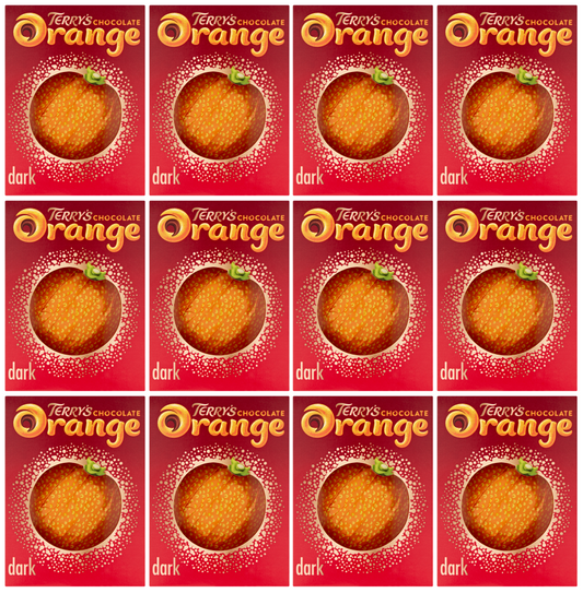 12 x Terrys Chocolate Orange Dark Ball 157Gm