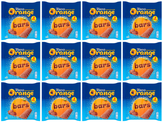 12 x Terrys Chocolate Orange Milk 3 Bars Pack 105Gm
