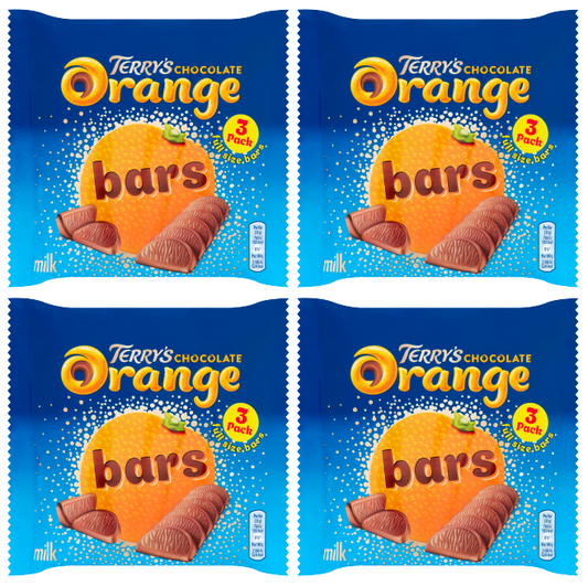 4 x Terrys Chocolate Orange Milk 3 Pack 105Gm
