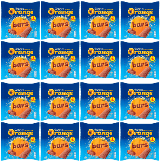 16 x Terrys Chocolate Orange Milk Bars 3 Pack 105Gm