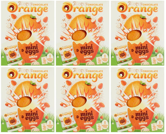 6 x Terrys Chocolate Orange White Easter Egg Mini Eggs - 260GM