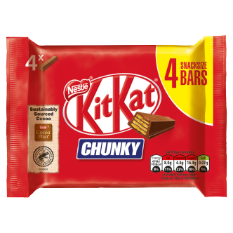 24 x Nestle Kitkat Chunky 4Pk Multipack 128Gm