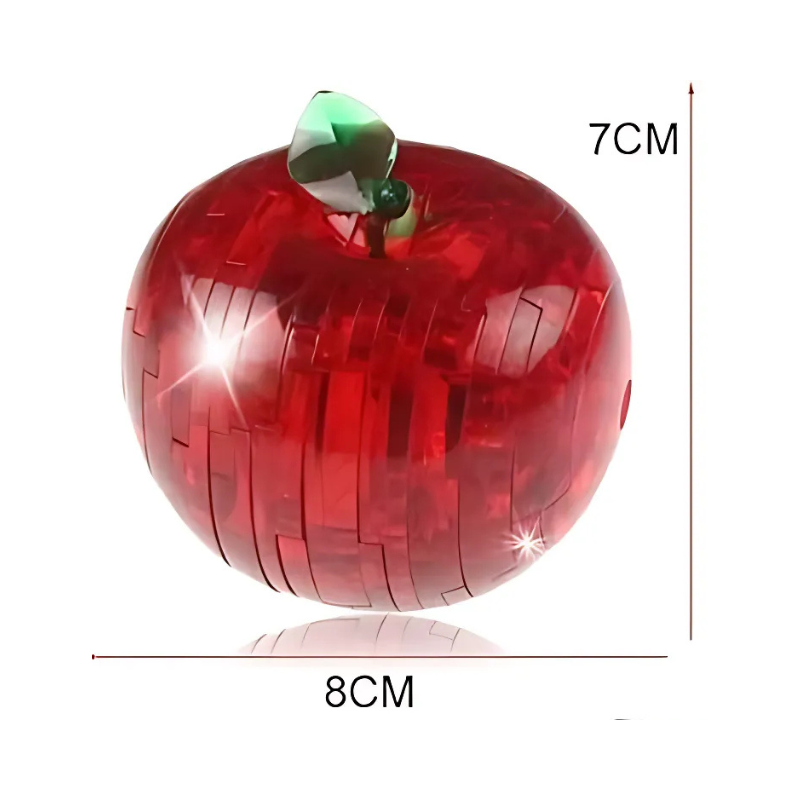 3D Crystal Apple Jigsaw Puzzle