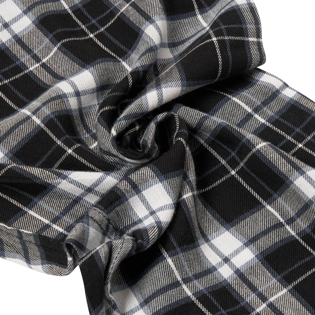 Lucky Brand Crew Neck & Closed Hem Flannel Pant Pyjama Set