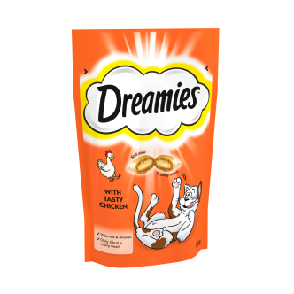 8 x Dreamies Chicken Cat Treats 60Gm