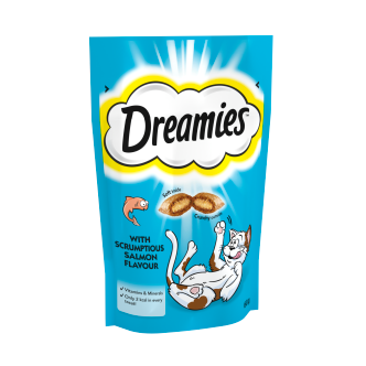 8 x Dreamies Salmon Cat Treats 60Gm