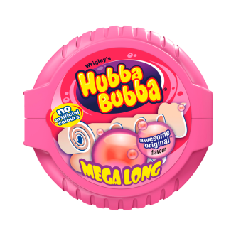 12 x Hubba Bubba Mega Long Tape Original 56Gm