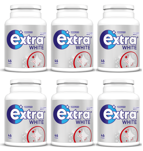 6 x Extra White Bottle 46 Pce