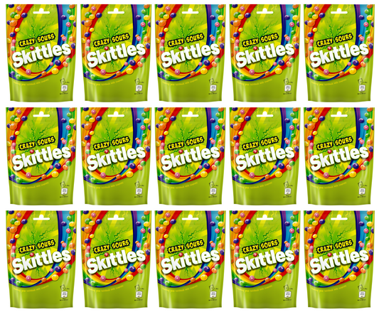15 X Skittles Sours Pouch 136g