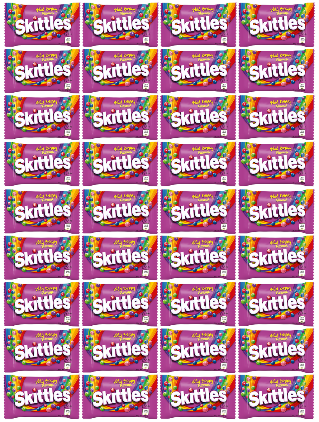 36 x Skittles Wildberry Bag 45Gm