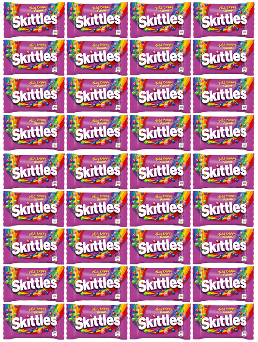 36 x Skittles Wildberry Bag 45Gm