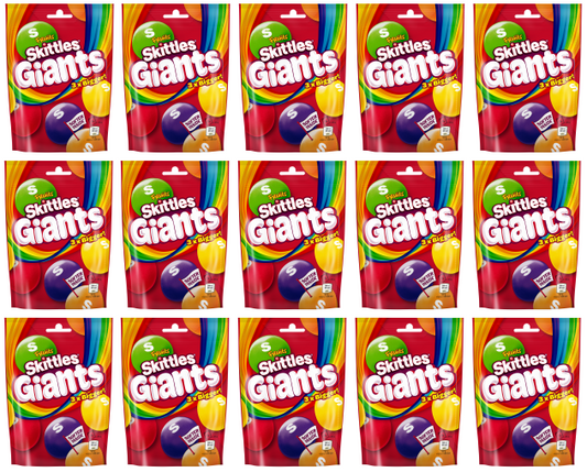 15 X Skittles Fruit Giants Pouch 132G