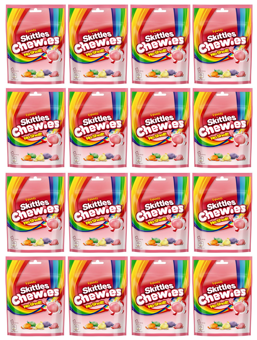 16 X Skittles Fruit Chewies Pouch 137G