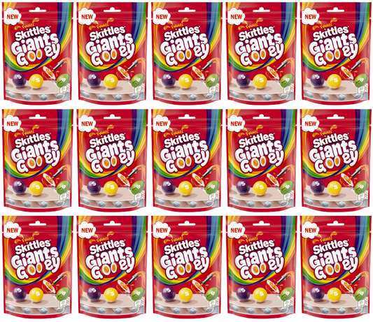 15 x Skittles Giants Gooey Pouch  - 125GM