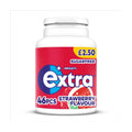 6 x Extra Strawberry Chewing Gum Bottle - 46PCE