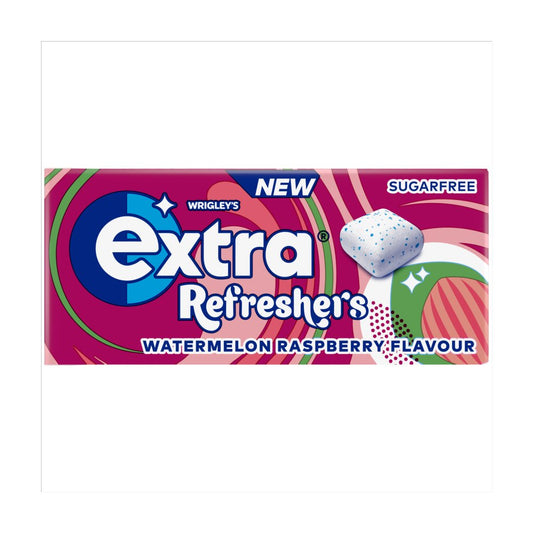 16 x Extra Refreshers Watermelon Raspberry Gum Handy Box 7pcs     - 7 PIECE